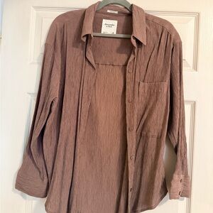 Mauve Button-Up Shirt